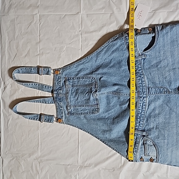 Isabel Maternity Size 14 Jean Shortall (shorts) Adjustable Back Waist Blue New - Picture 12 of 15